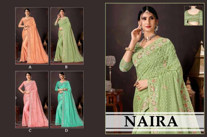 Naira By Ronisha Color Set  Wedding Wear Sarees Catalog